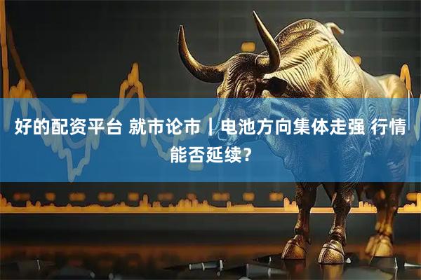 好的配资平台 就市论市｜电池方向集体走强 行情能否延续？