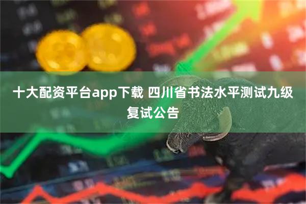十大配资平台app下载 四川省书法水平测试九级复试公告